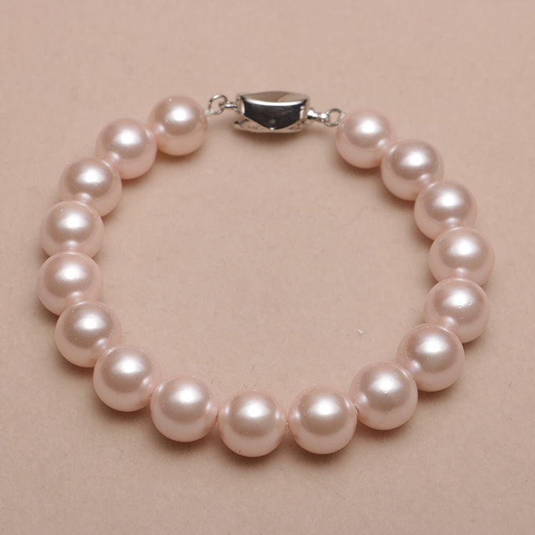 Elastisches Armband mit Perlmuttperlen