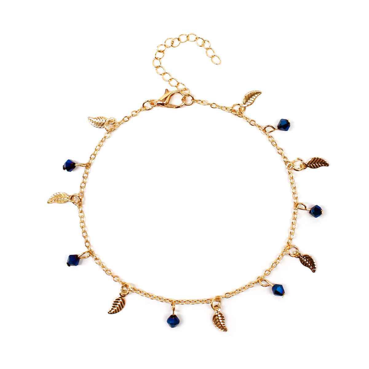 Blätter Charm Fußkettchen Schmuck