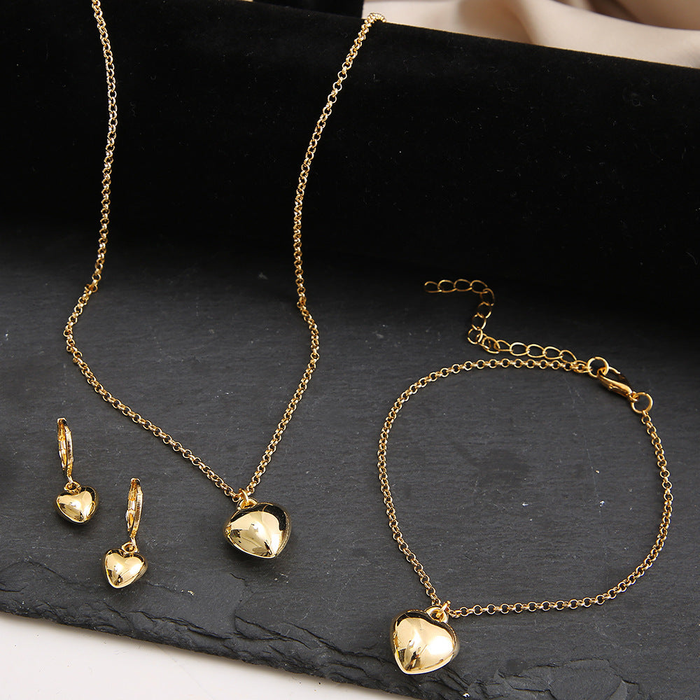 Halsketten-Set mit Mini-Herzen für Damen