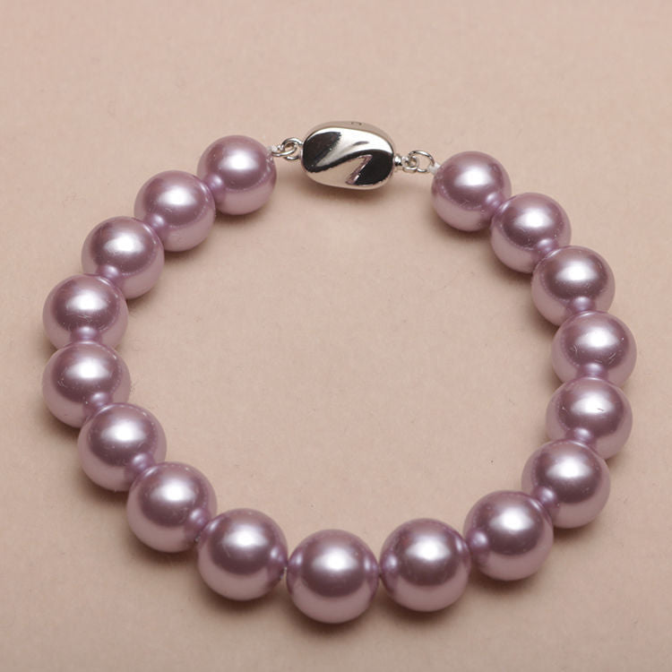 Elastisches Armband mit Perlmuttperlen
