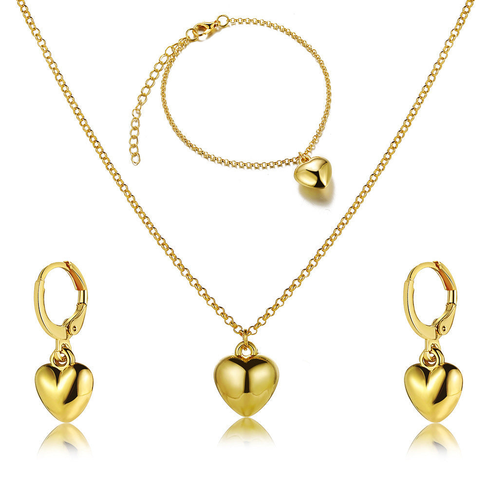 Halsketten-Set mit Mini-Herzen für Damen
