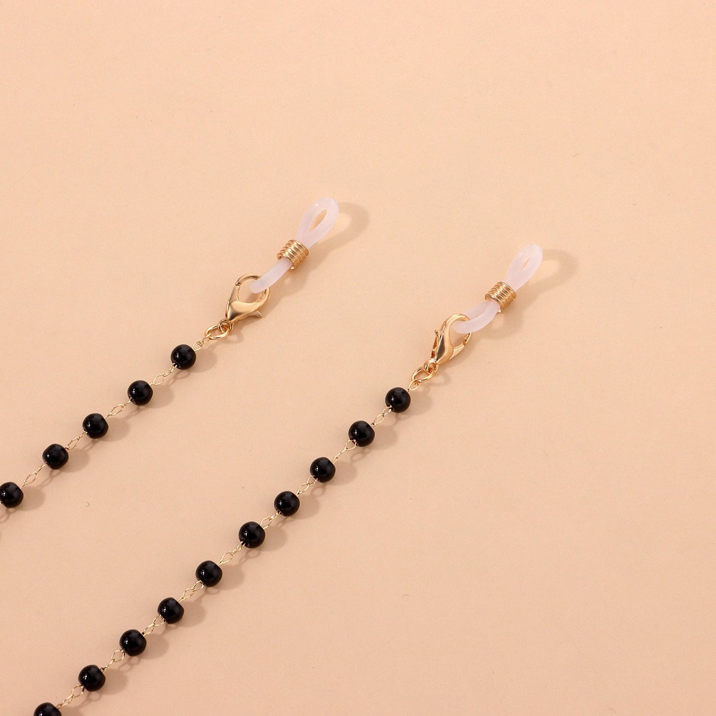 Simple Fashion Black Bead Glasses Chain