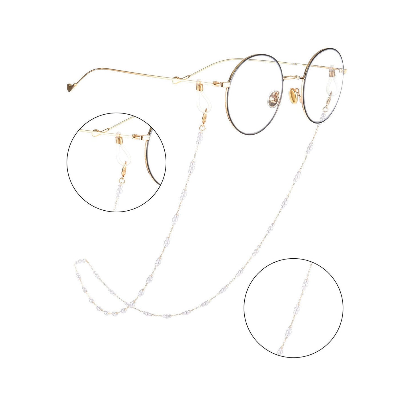 Sonnenbrillenkette Imitation Perlen Brillenband Brillenkette