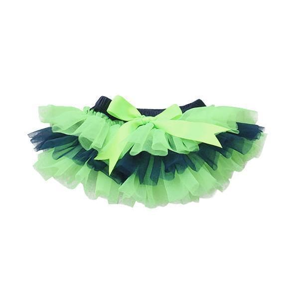 SALE Game Day Marineblau und Neongrün Rüschen-Tutu-Bloomers