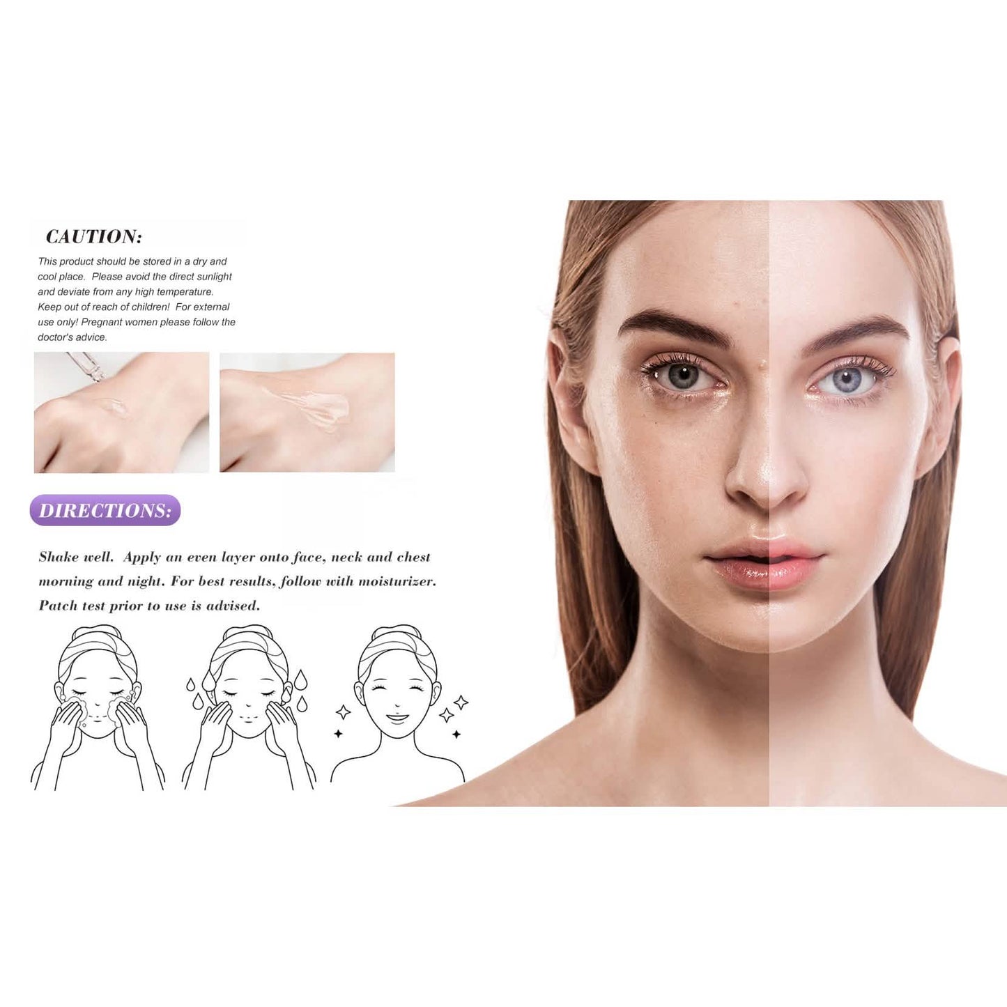 Amore Paris Niacinamid Gesichtsserum 12% Plus Zink 2%, Hyaluronsäure & Vitamin E, Entferner für dunkle Flecken, Porenverkleinerer & Anti-Aging-Hautbehandlung