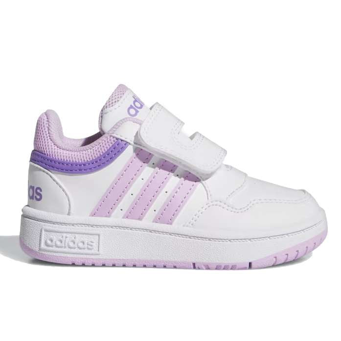 adidas Hoops 3.0 CF Babyschuhe - Cloud White / Bliss Lilac / Violet Fusion