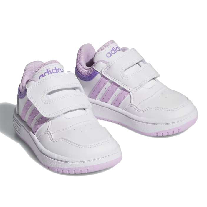 adidas Hoops 3.0 CF Babyschuhe - Cloud White / Bliss Lilac / Violet Fusion