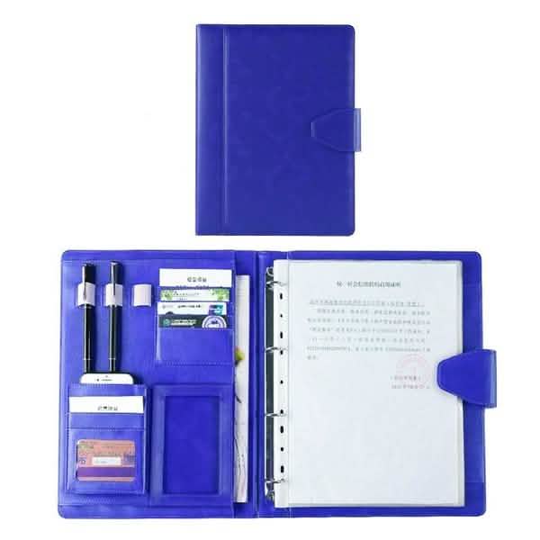 A4 Konferenzmappe Soft-Leder Portfolio Organizer mit Taschenrechner