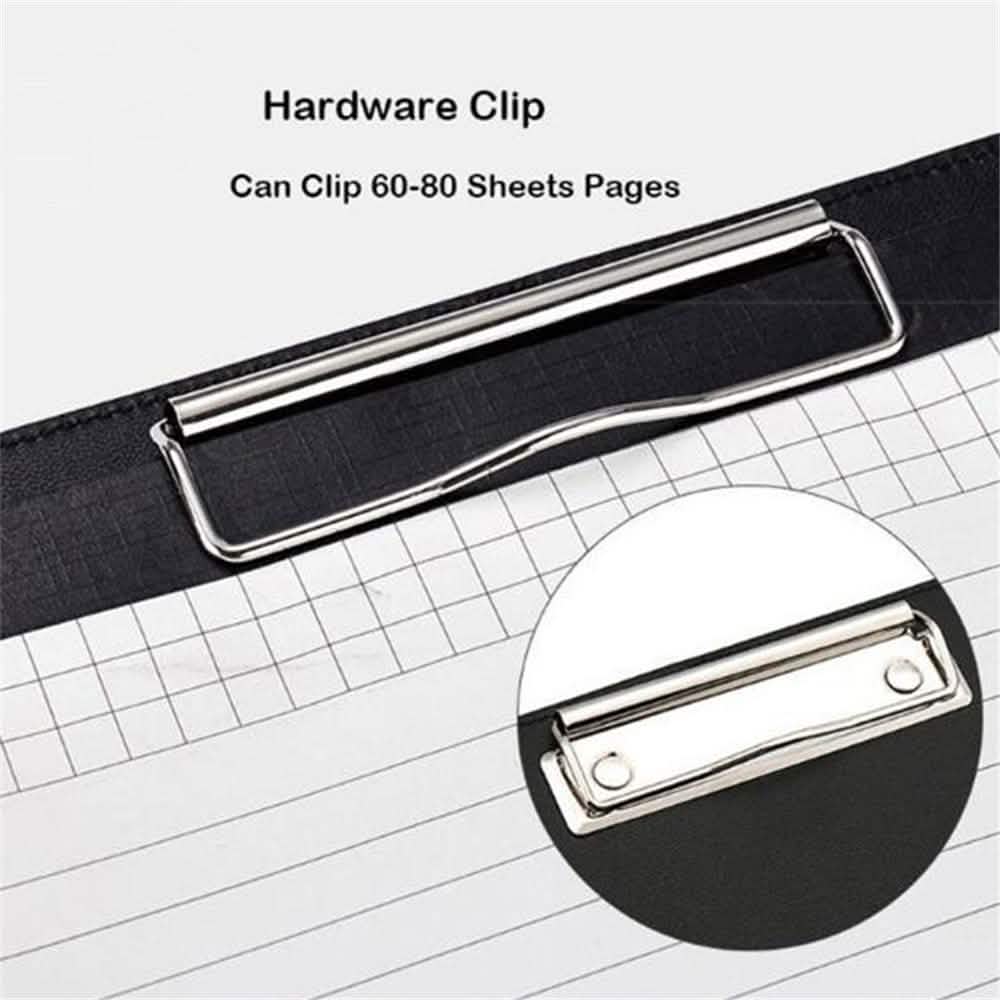 A4 Konferenzmappe Soft-Leder Portfolio Organizer mit Taschenrechner