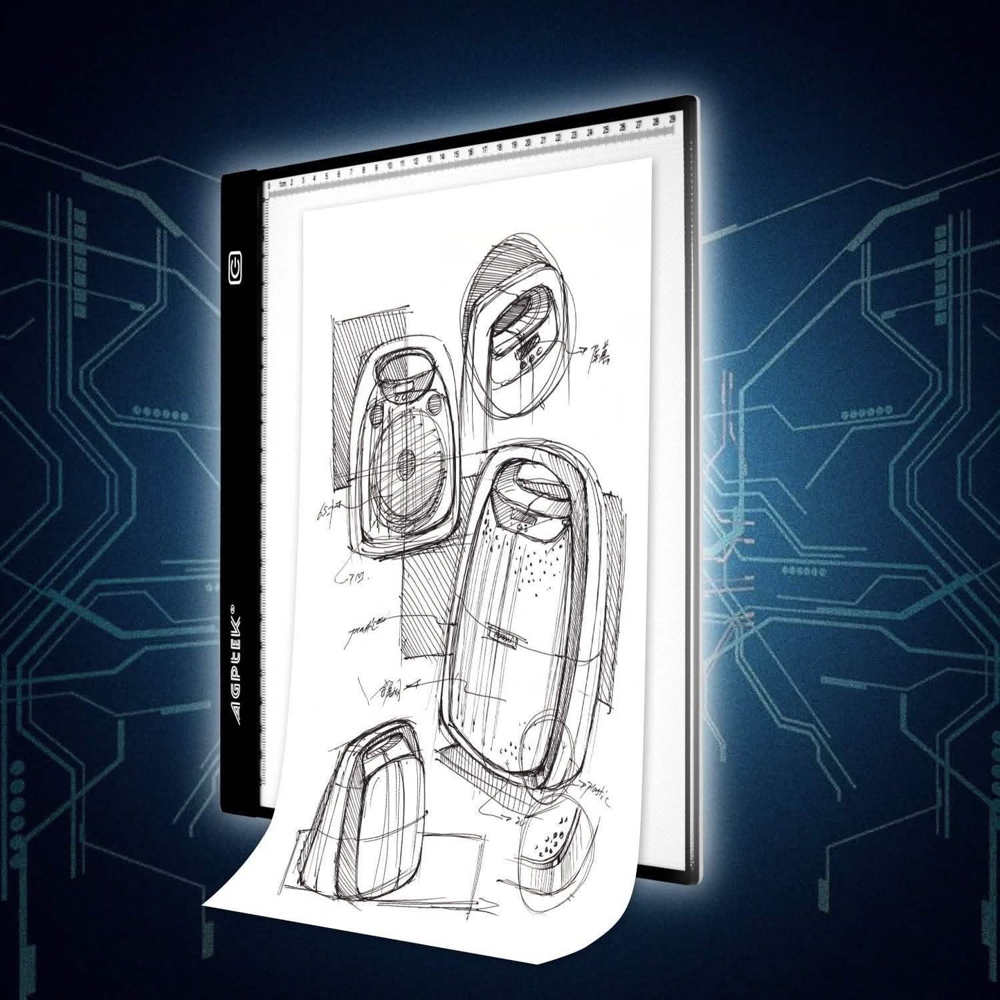 A4 LED Leuchttisch zum Pausen, für Tattoo-Animation und Design