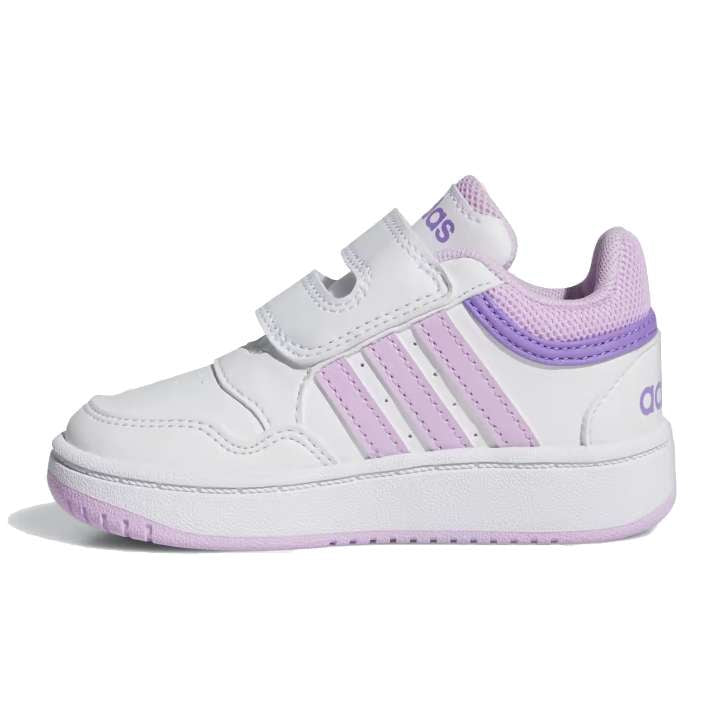 adidas Hoops 3.0 CF Babyschuhe - Cloud White / Bliss Lilac / Violet Fusion
