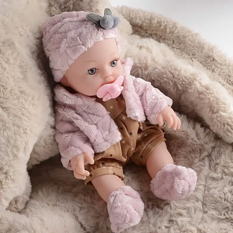 30,5 cm große rosa Babypuppe – Anziehpuppe aus PVC (ab 3 Jahren)
