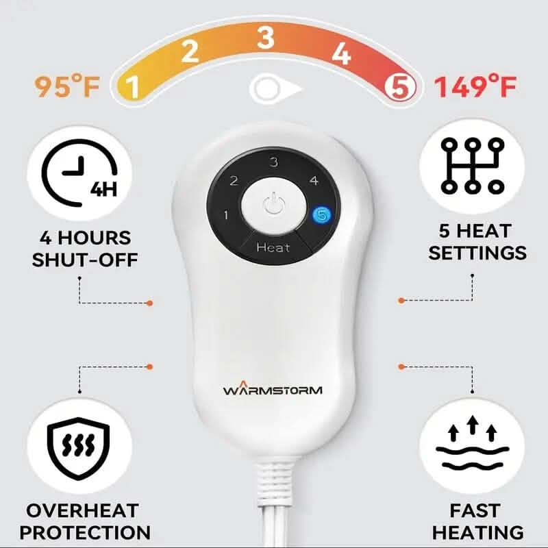 Heizkissen mit einstellbarer Temperatur und Timer