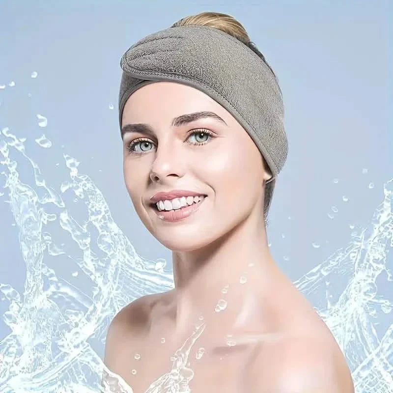 Verstellbares Haarband für Damen – weich, rutschfest, ideal für Make-up, Gesichtswäsche, Yoga und Laufen