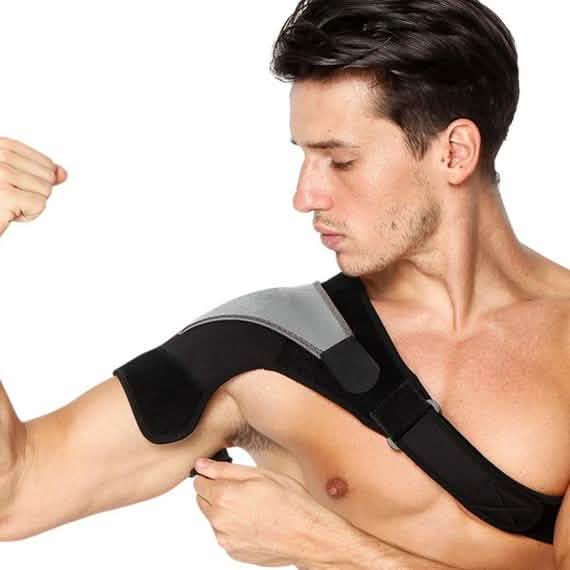 Adlikes Schulterstütze Verstellbarer Schultergurt Sportbandage Fitnessstudio
