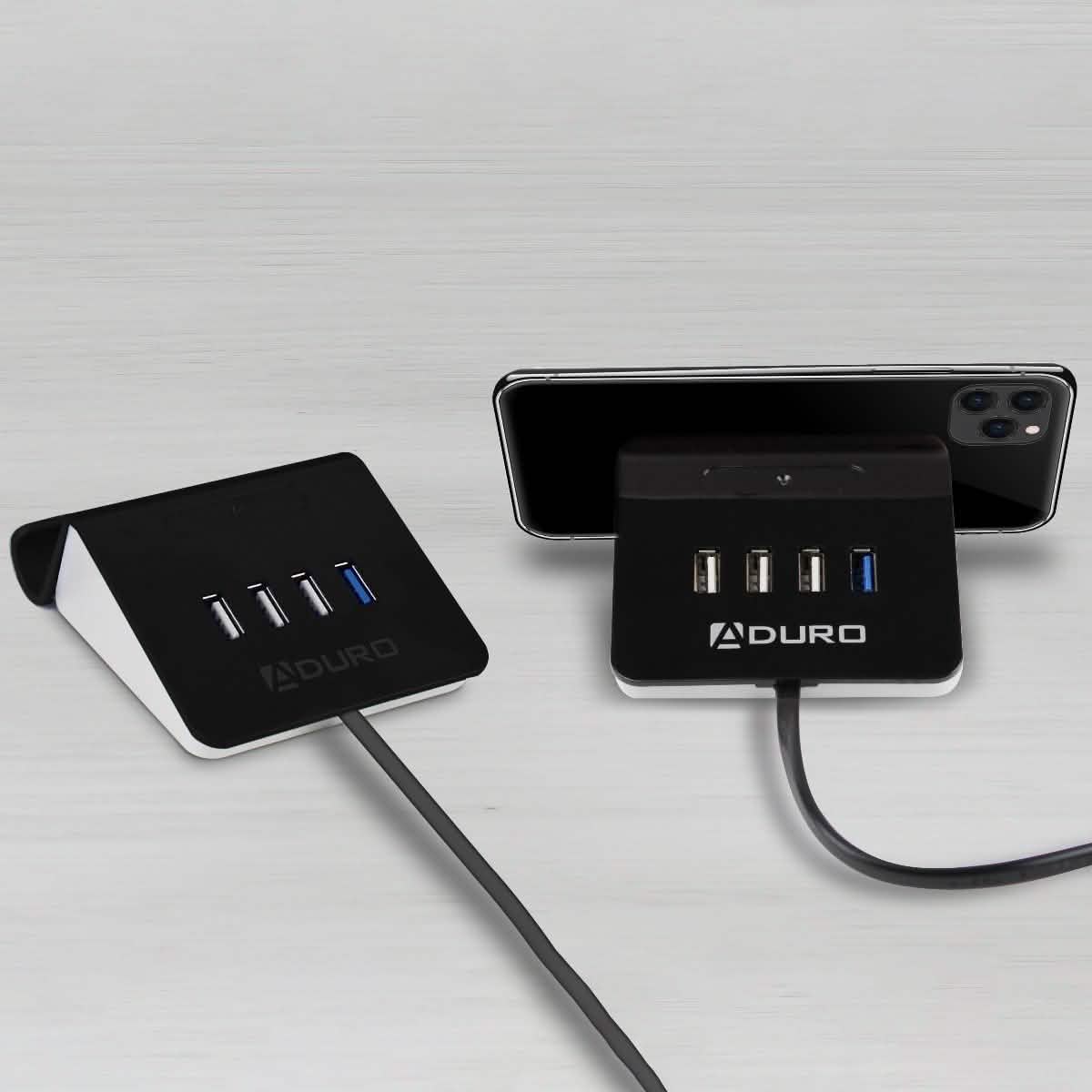 Aduro PowerUp USB-Ladestation und Ständer mit 4 Anschlüssen