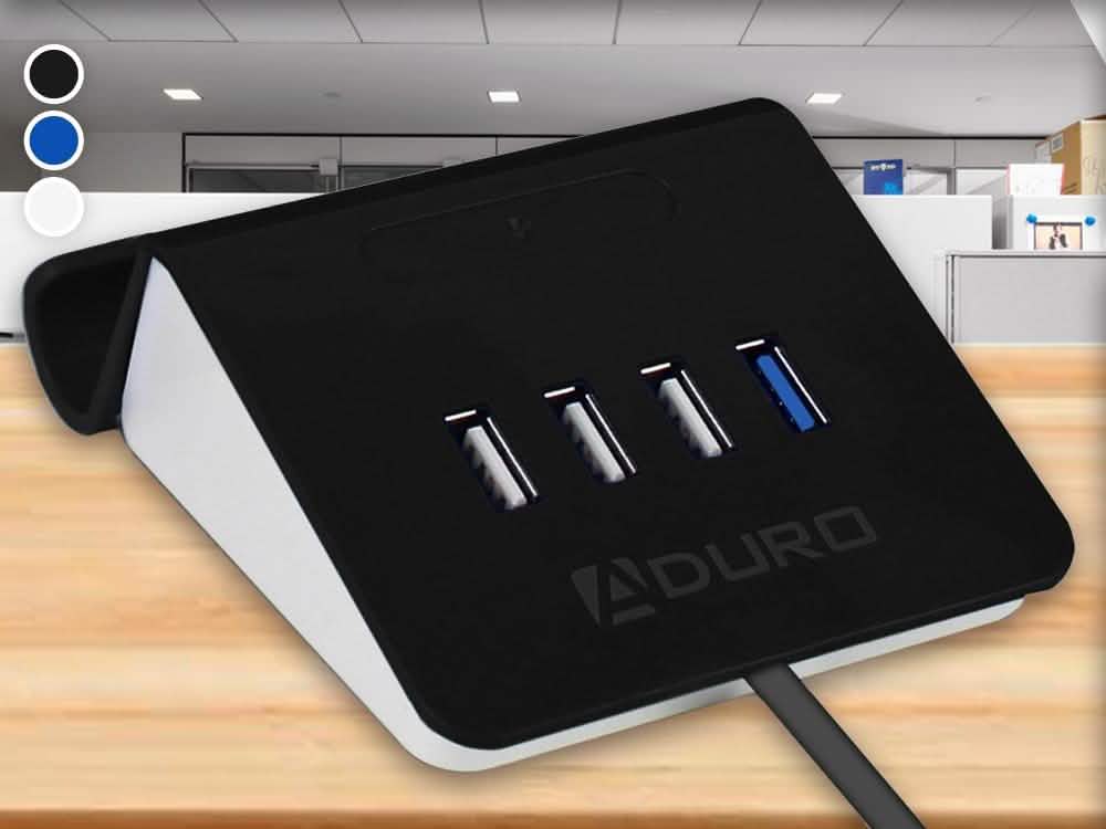 Aduro PowerUp USB-Ladestation und Ständer mit 4 Anschlüssen