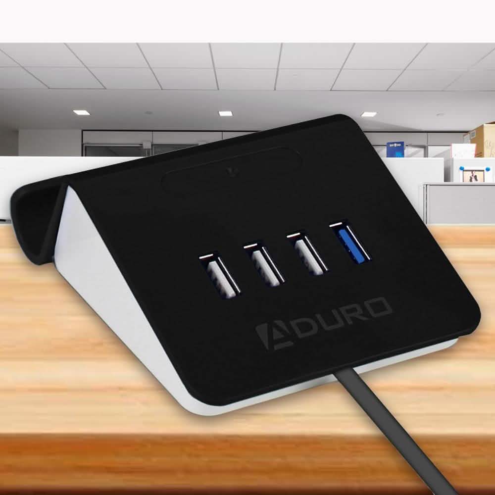 Aduro PowerUp USB-Ladestation und Ständer mit 4 Anschlüssen