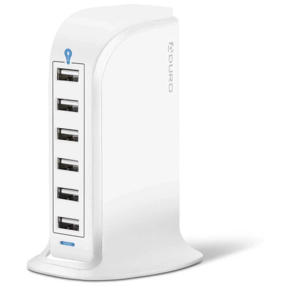 Aduro Powerup 6-Port USB-Ladestation für Zuhause