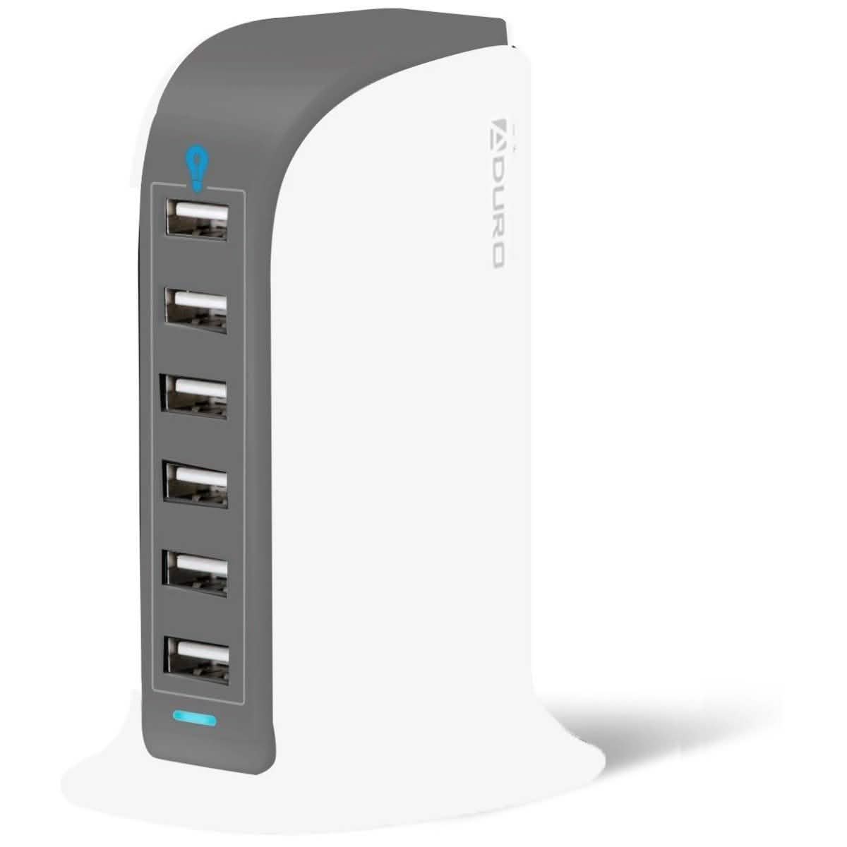 Aduro Powerup 6-Port USB-Ladestation für Zuhause