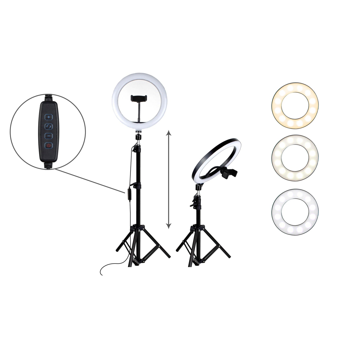 Aduro U-Stream Home Streaming Studio mit 10" Ringlicht und Stativ