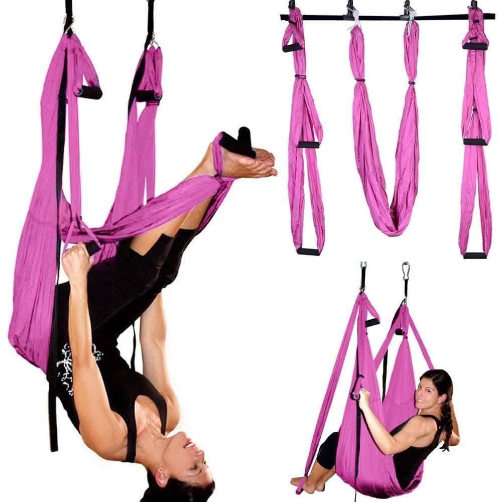 Aerial-Yoga-Schaukel-Hängematte Anti-Schwerkraft-Fitness-Inversions-Yoga-Trapez-Schlinge Requisit
