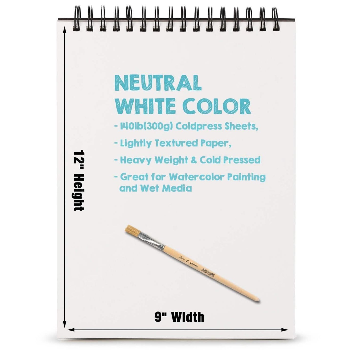 AGPtEk Aquarellpapierblock, 35 Blatt, 12 Zoll