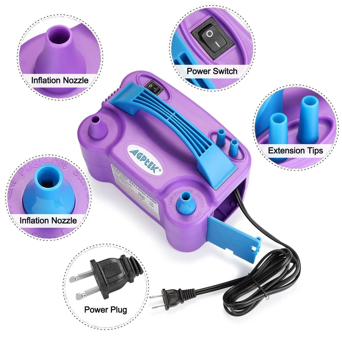 AGPTEK Elektrische Ballonpumpe