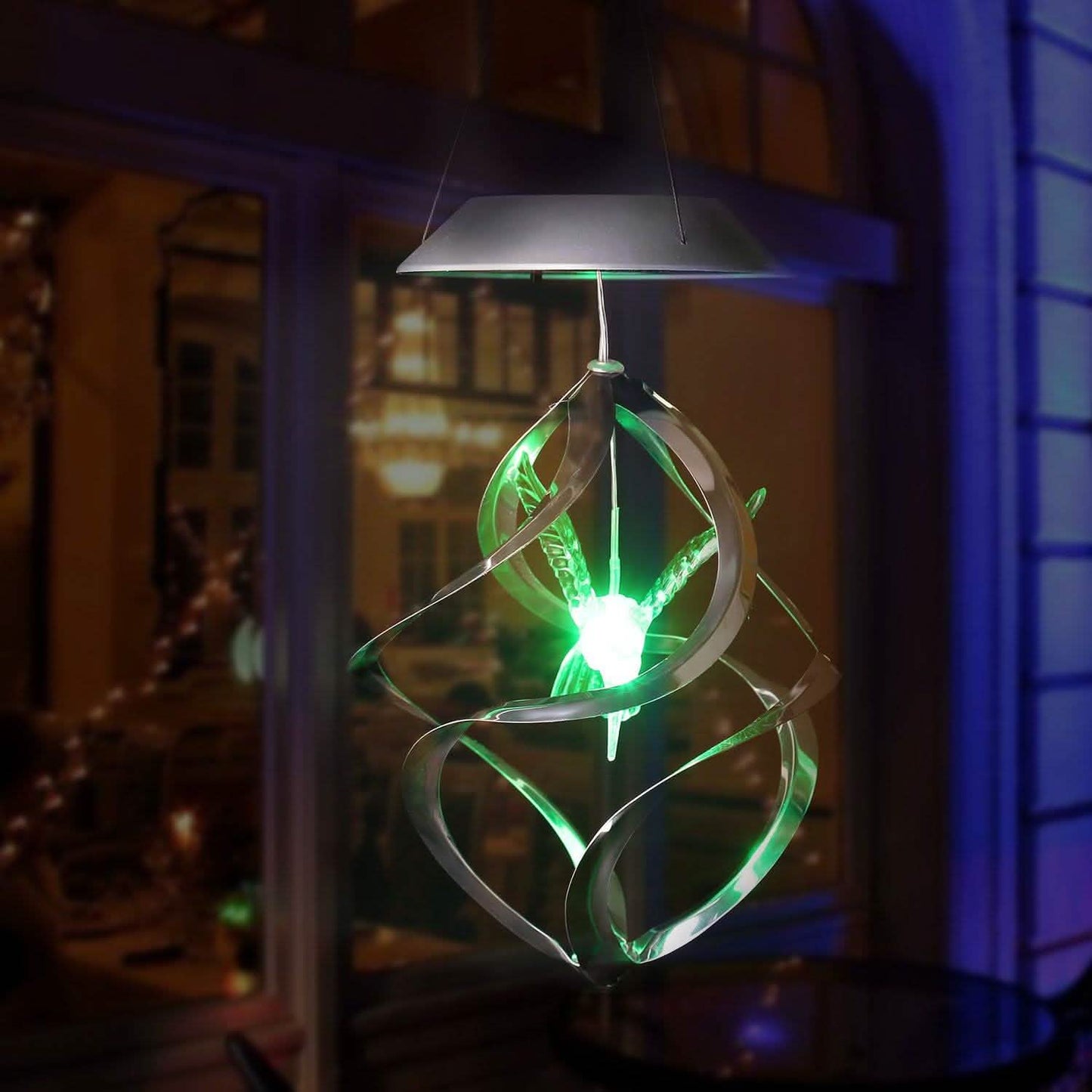 AGPtek Kolibri Windspiel, farbwechselnde Solar-Hängelichter