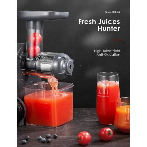 AICOK Entsafter Slow Juicer mit Rückwärtsfunktion