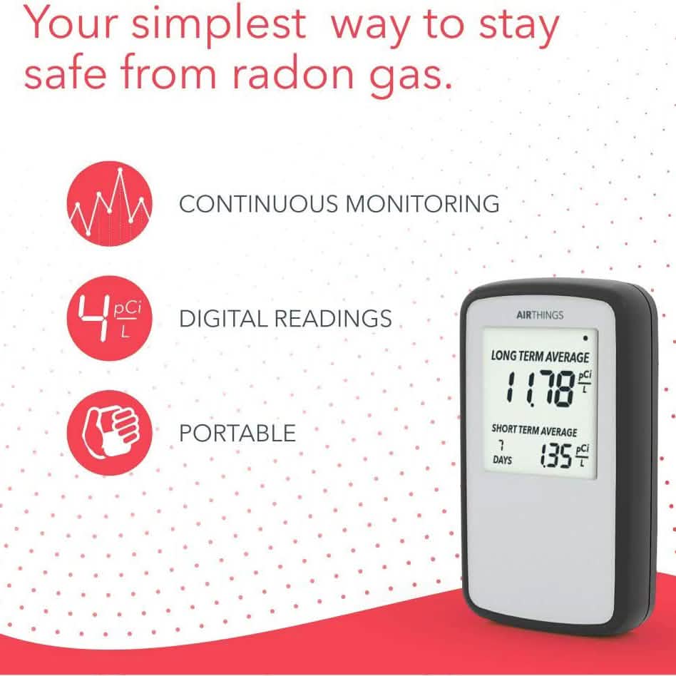 Airthings Corentium Home Radon-Detektor 223 Tragbar