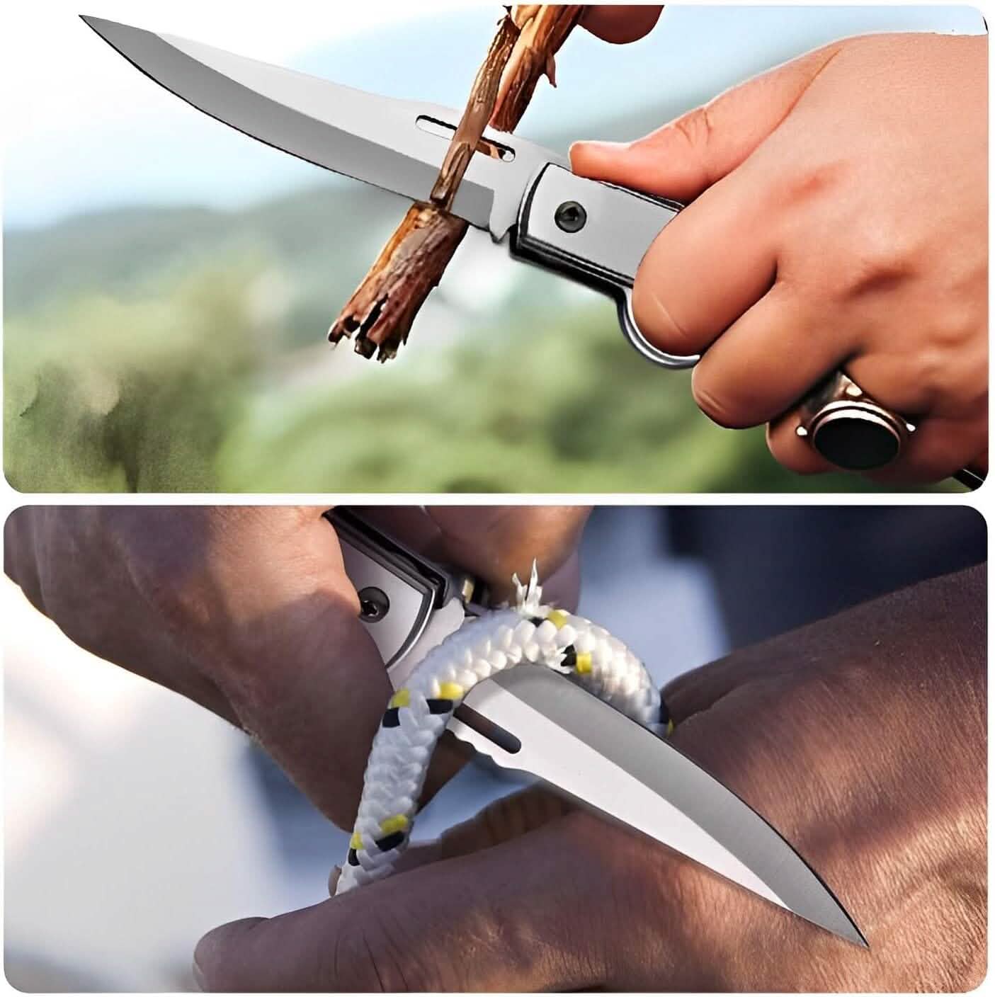 AK47 Taschenklappmesser, Taktisches Messer für Camping, Jagd, Überleben, Indoor- und Outdoor-Aktivitäten