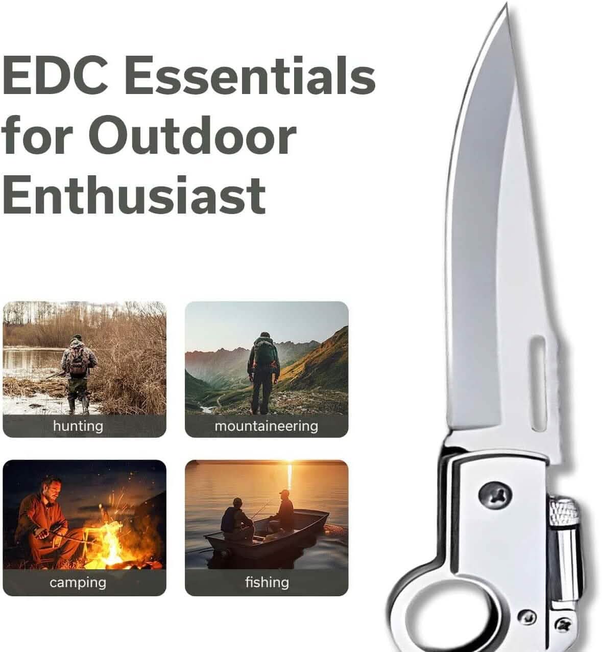 AK47 Taschenklappmesser, Taktisches Messer für Camping, Jagd, Überleben, Indoor- und Outdoor-Aktivitäten