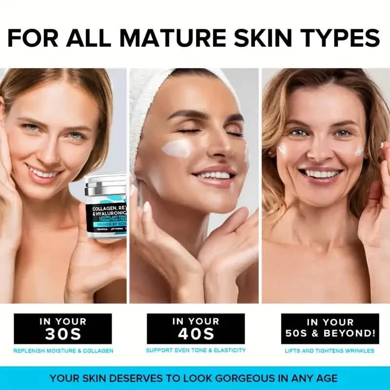 All-in-One Kollagen-Retinol-Hyaluronsäure-Feuchtigkeitscreme für straffere Haut