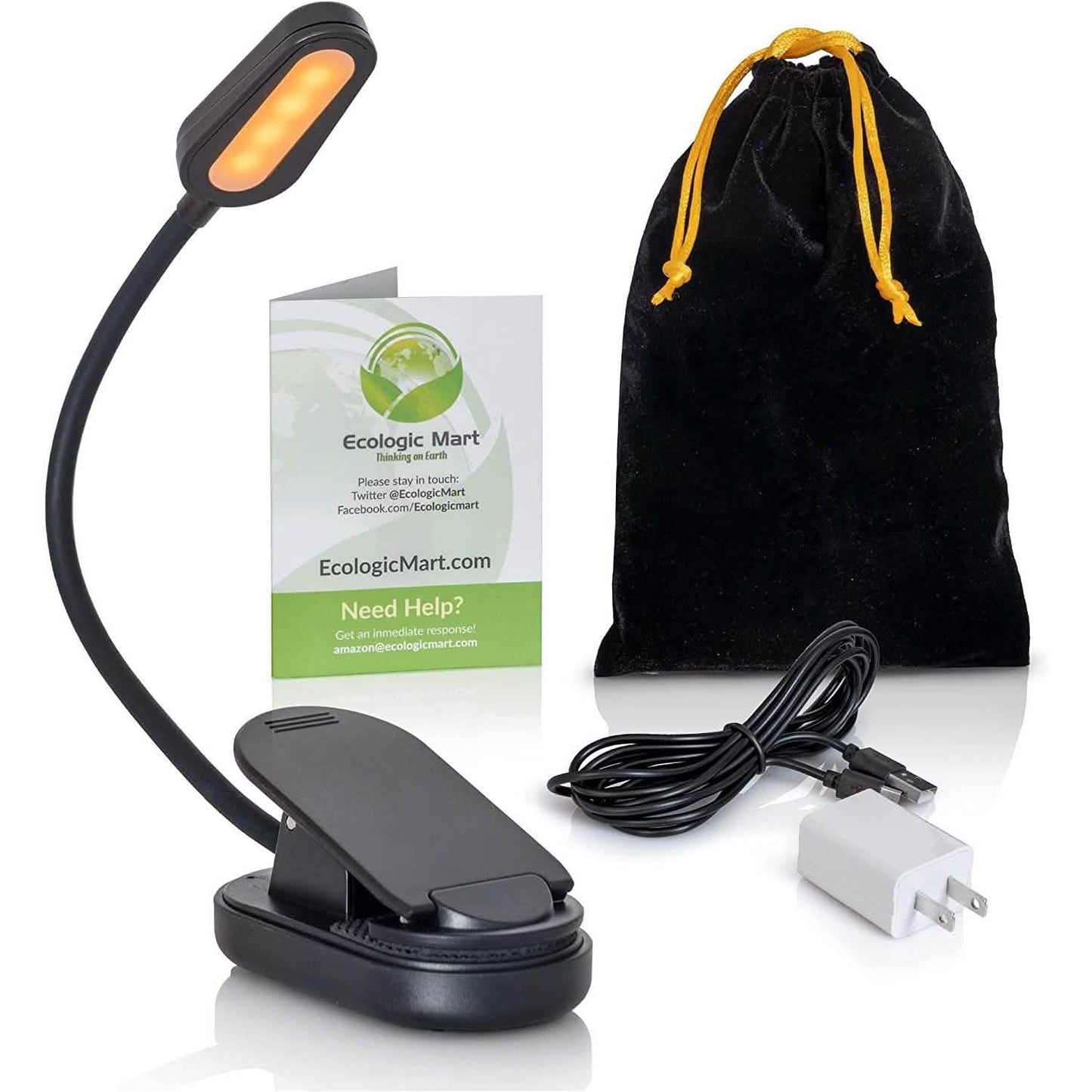 Wiederaufladbares All-in-One-Buchlicht-Kit