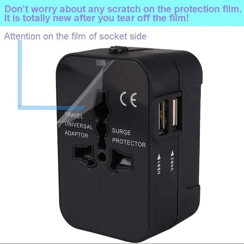 All-in-One Universal-Reiseladegerät mit zwei USB-Ladeanschlüssen