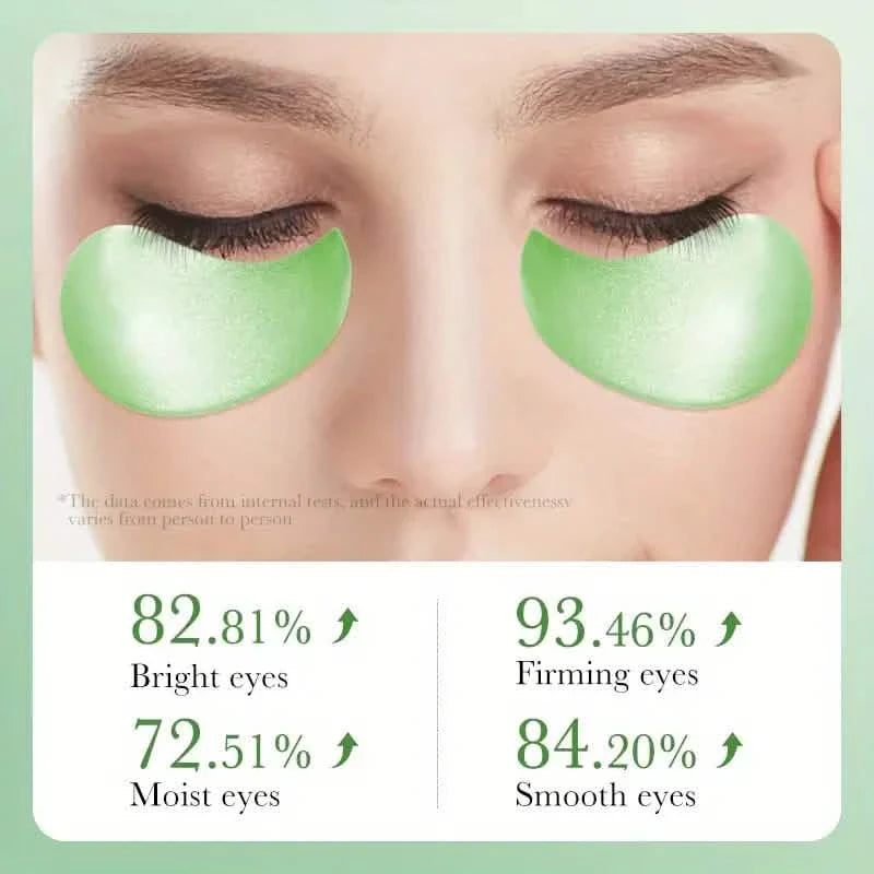 Aloe & Collagen Crystal Augenmaske – Hypoallergen, straffende Feuchtigkeitspflege für alle Hauttypen