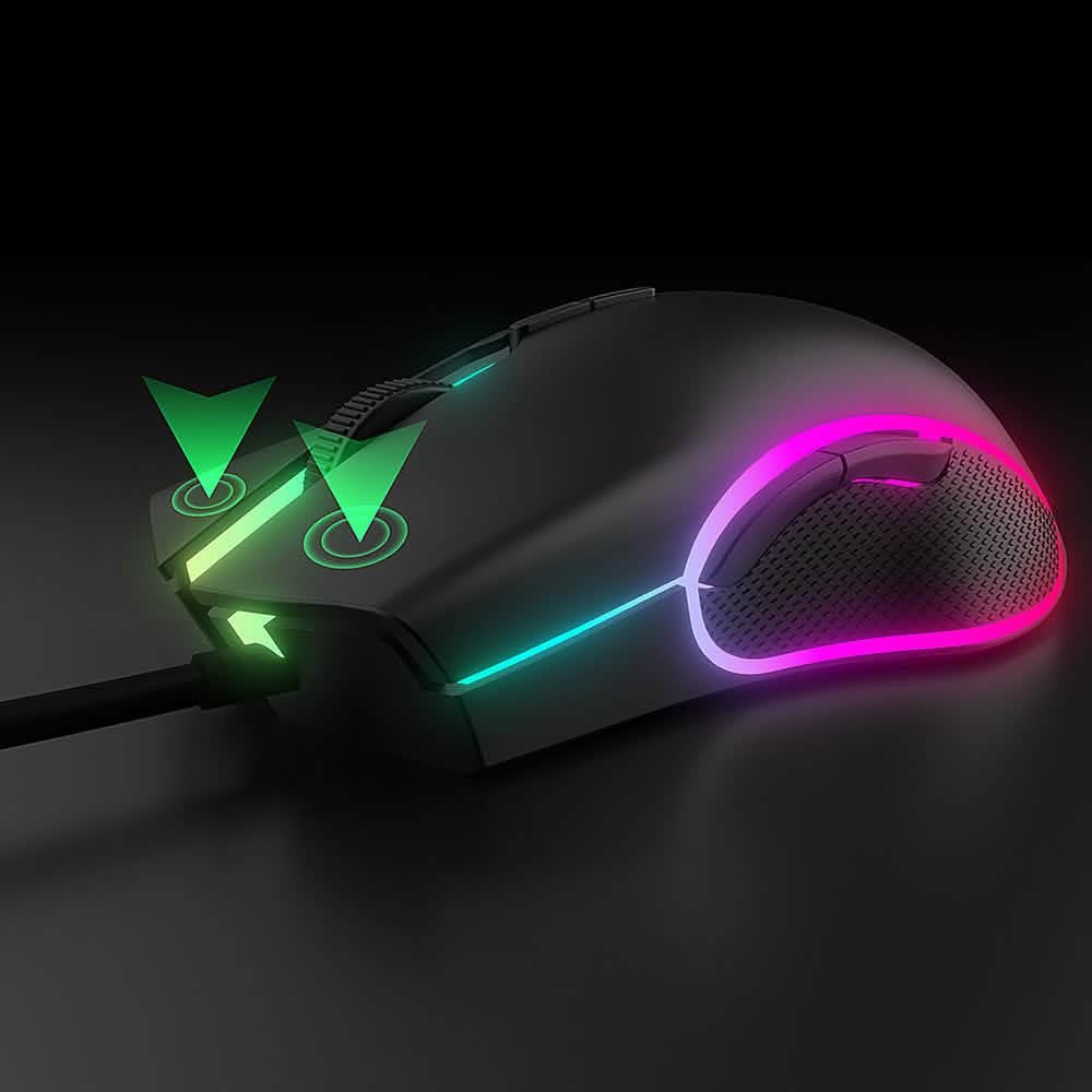 Altec Lansing - GM300 kabelgebundene Gaming-Maus mit RGB-Beleuchtung – RGB