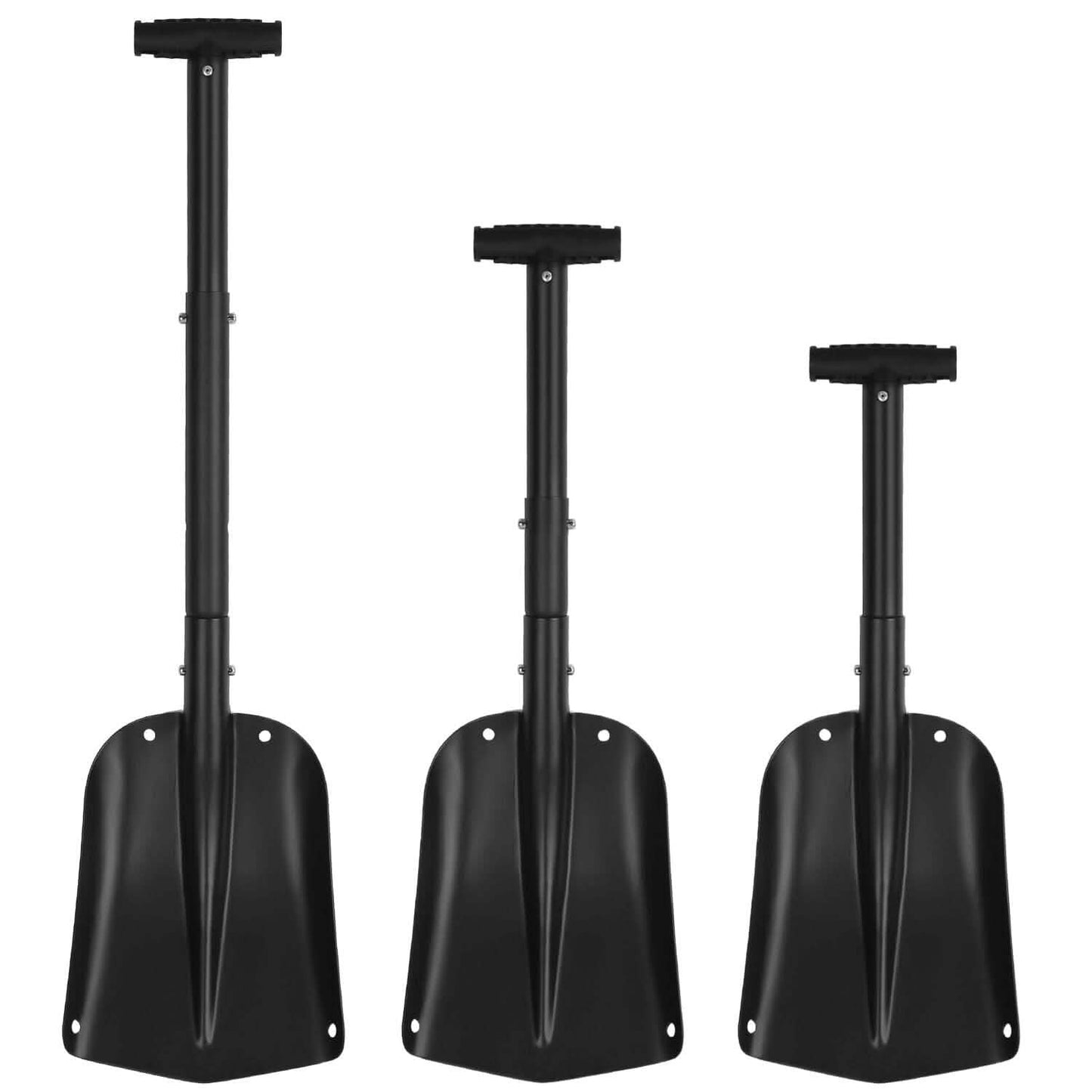 Aluminium-Schneeschaufel Tragbare, leichte Camping-, Garten-, Strand-Schaufel