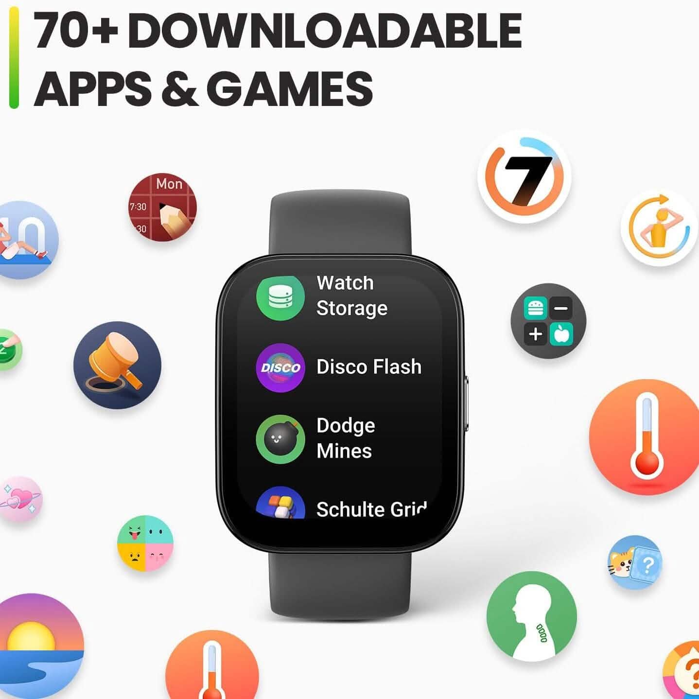 Amazfit Bip 5 Smartwatch mit extragroßem Display, Bluetooth-Anrufen und integriertem Alexa (Generalüberholt)