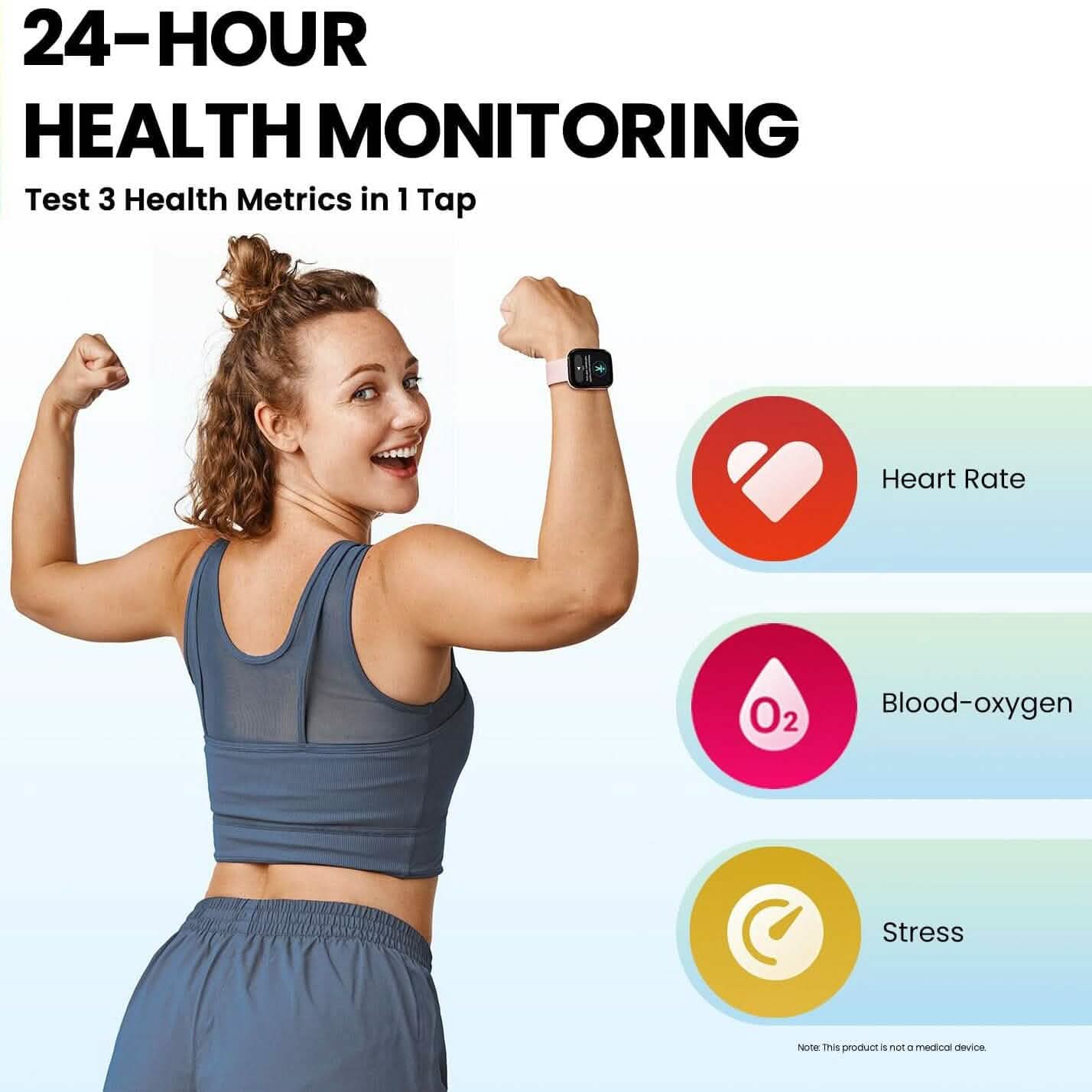 Amazfit Bip 5 Smartwatch mit extragroßem Display, Bluetooth-Anrufen und integriertem Alexa (Generalüberholt)