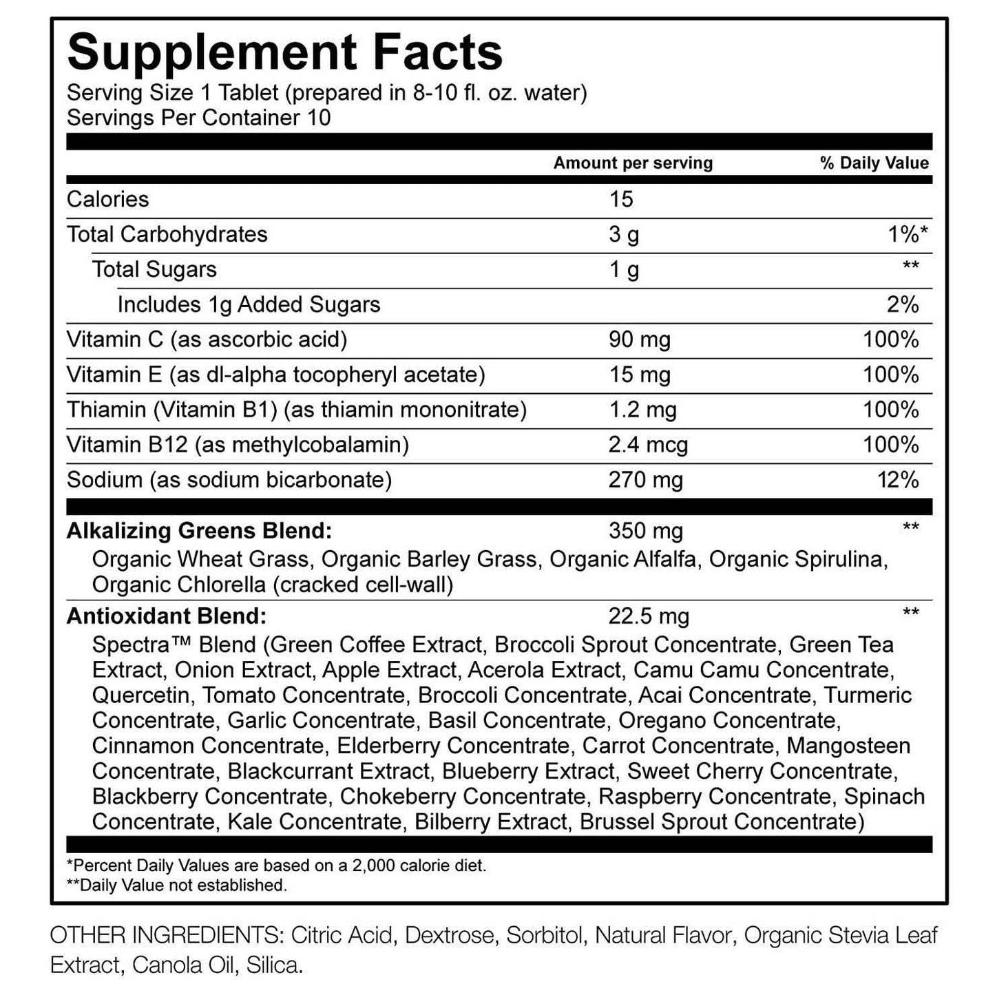 Amazing Grass Green Superfood Wassertablette mit Antioxidantien und alkalisierendem Grün