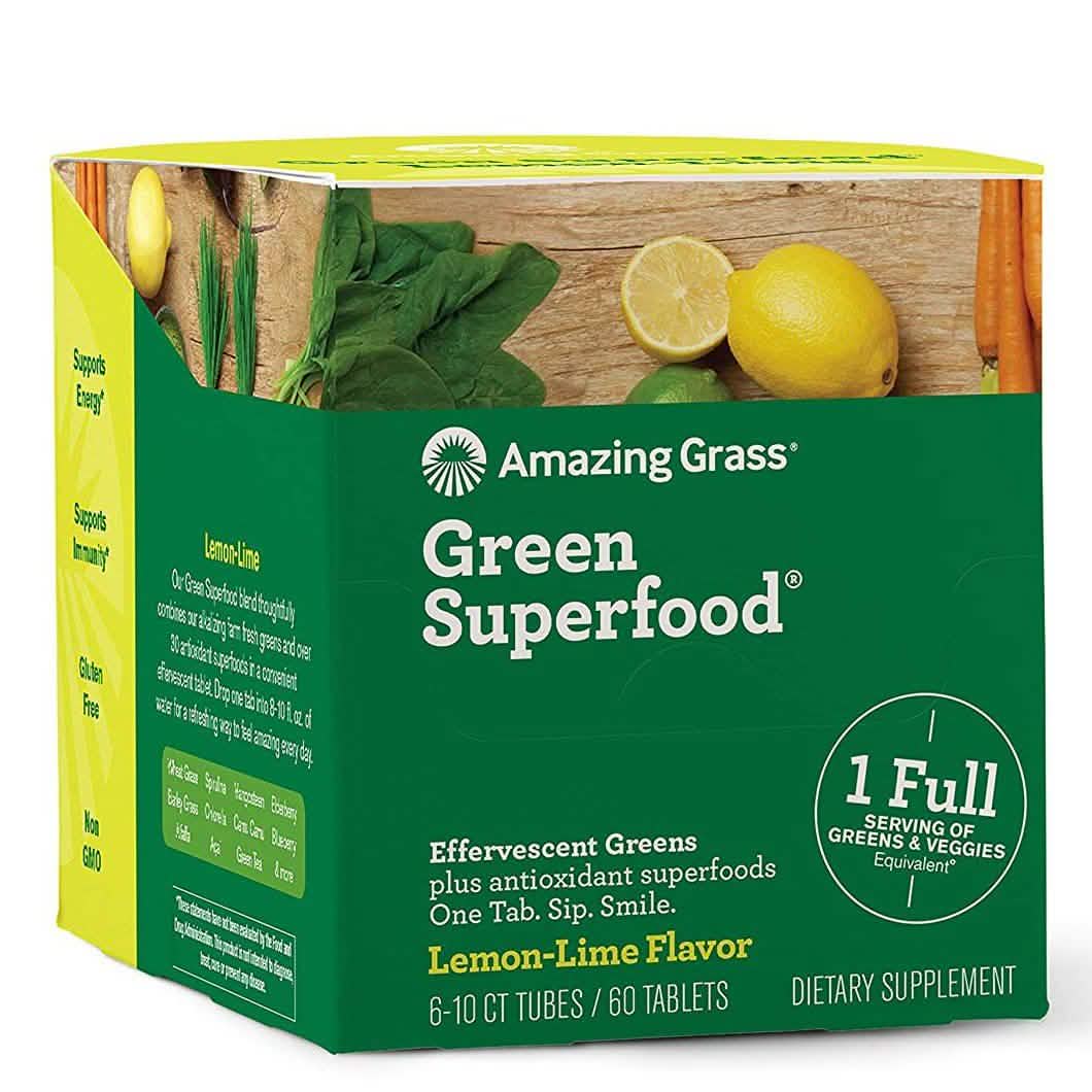 Amazing Grass Green Superfood Wassertablette mit Antioxidantien und alkalisierendem Grün