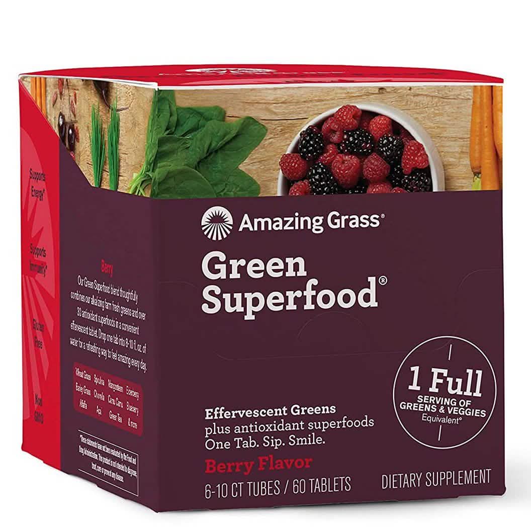 Amazing Grass Green Superfood Wassertablette mit Antioxidantien und alkalisierendem Grün
