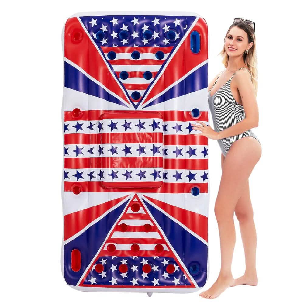Amerikanische Flagge Bier Pong Kühler Schwimminsel