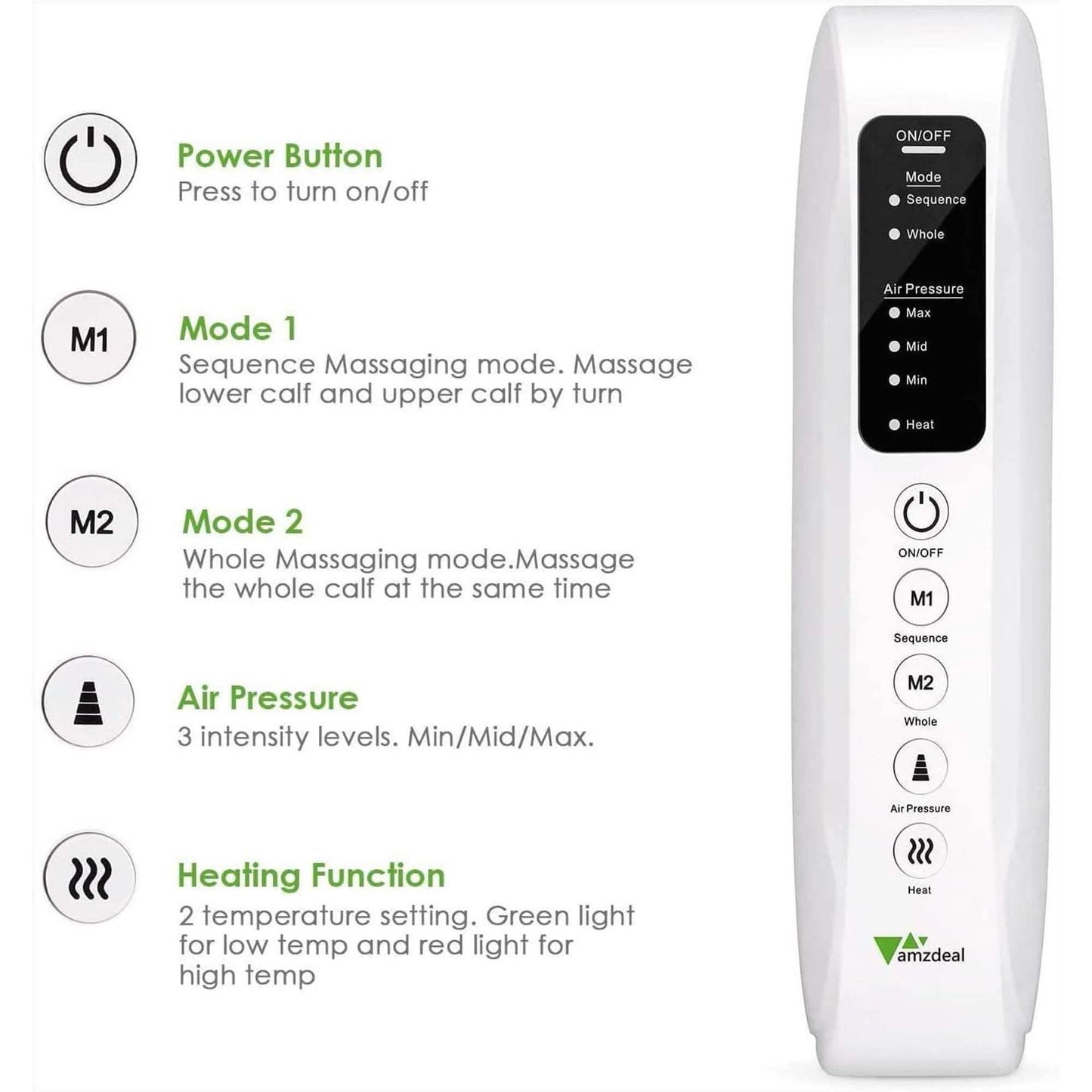 Amzdeal Elektrisches Bein- und Armmassagegerät
