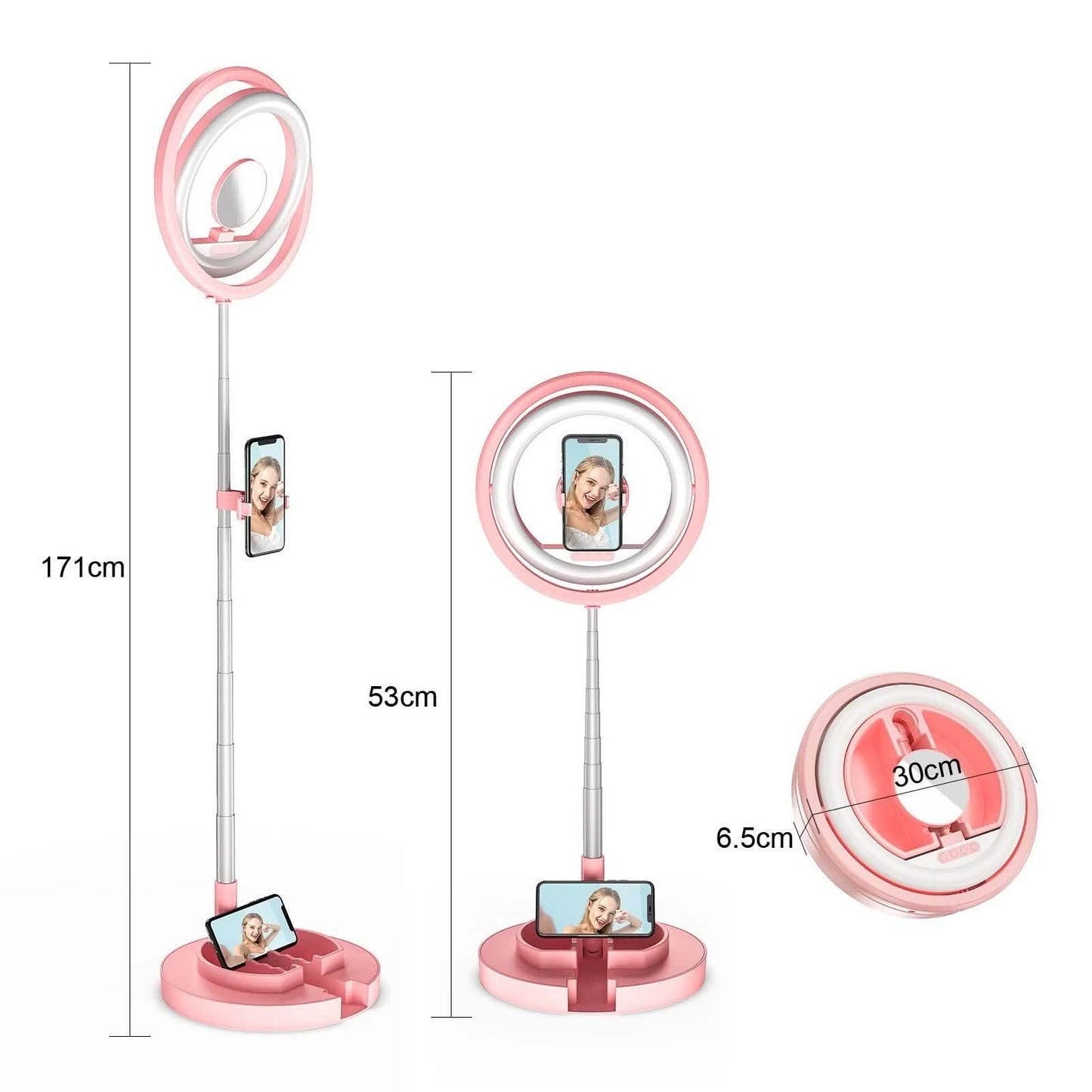 Andoer JMT2 PRO 360° drehbares Mini-Ringlicht