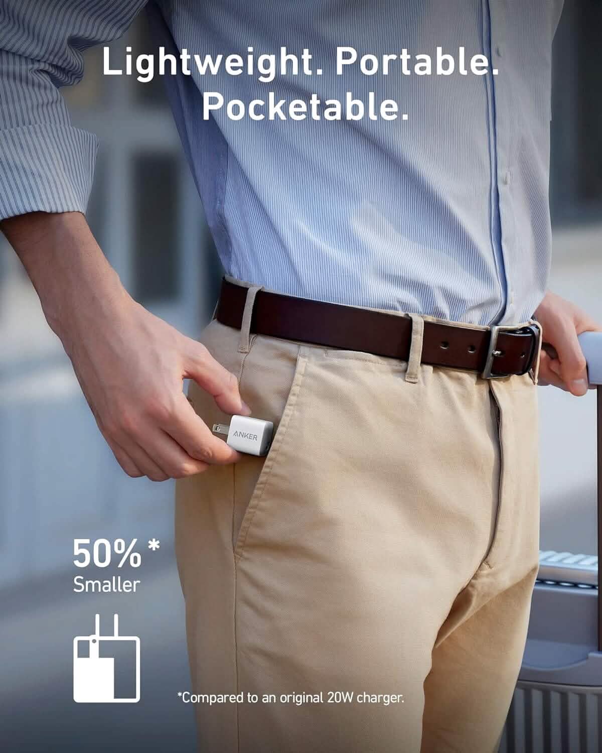 Anker Nano 511 Kompaktes USB-C 18W Schnellladegerät für iPhone iPad (Generalüberholt)