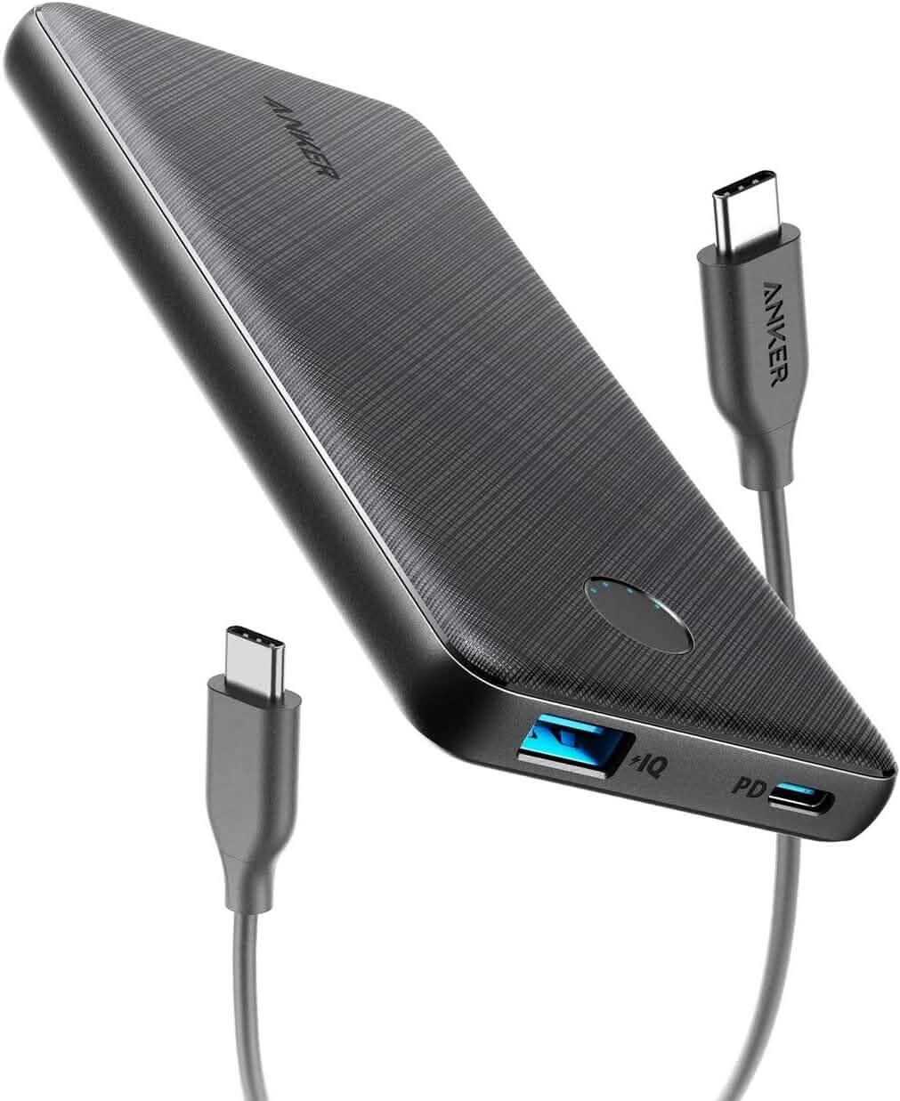 Anker USB-C Tragbares Ladegerät, 18W PowerCore Slim 10000 PD, 10000mAh Power Delivery Powerbank (Generalüberholt)
