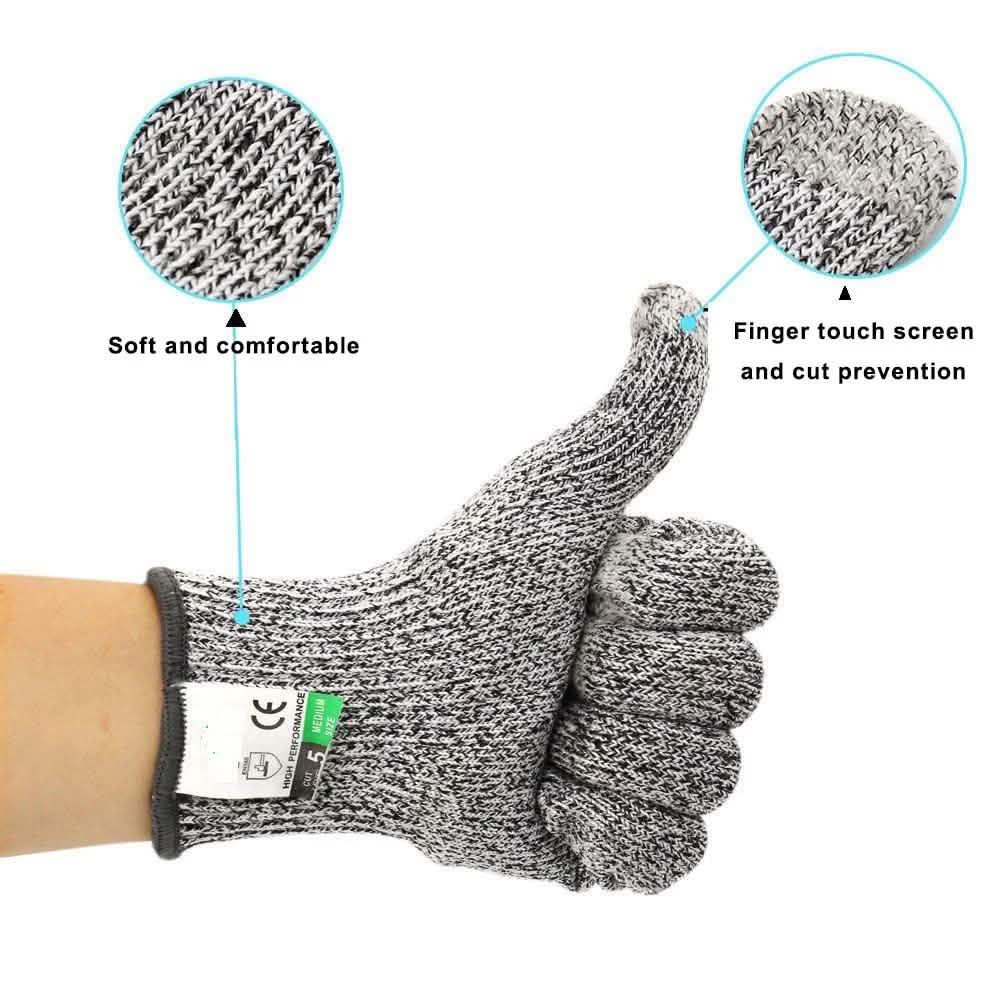 Schnittschutzhandschuhe 5 Sicherheitsstufe Schnittfest Stichfest Edelstahl